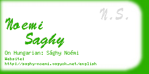 noemi saghy business card