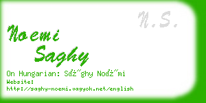 noemi saghy business card